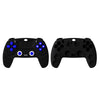 Black silicone baby teether remote control toy with buttons and holes