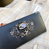 Skull Punk Style Long Wallet with RFID Protection
