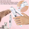 2-in-1 Electric Pet Nail Trimmer & Grinder with LED Lights