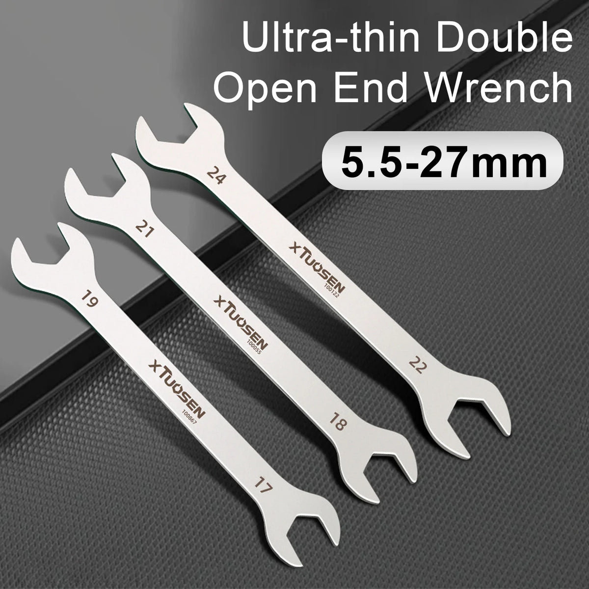 Ultra-Thin Dual-End Open Wrench for Tight Spaces