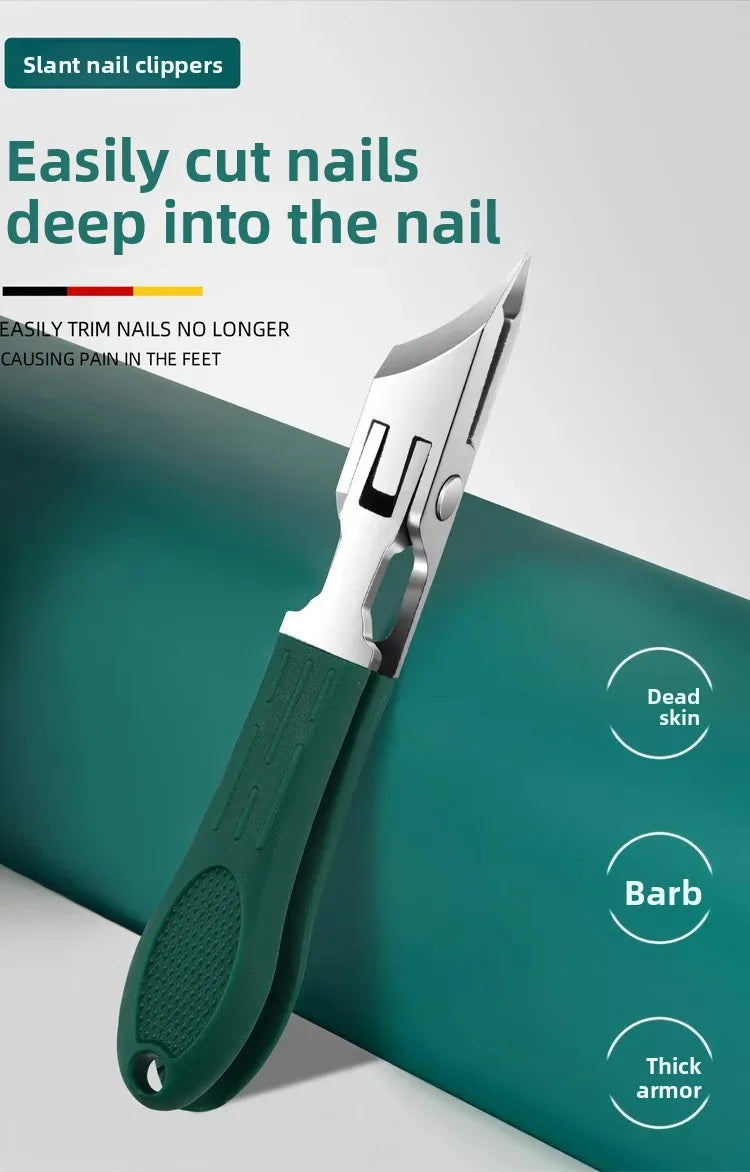 Precision Slant-Edge Stainless Steel Nail Clipper