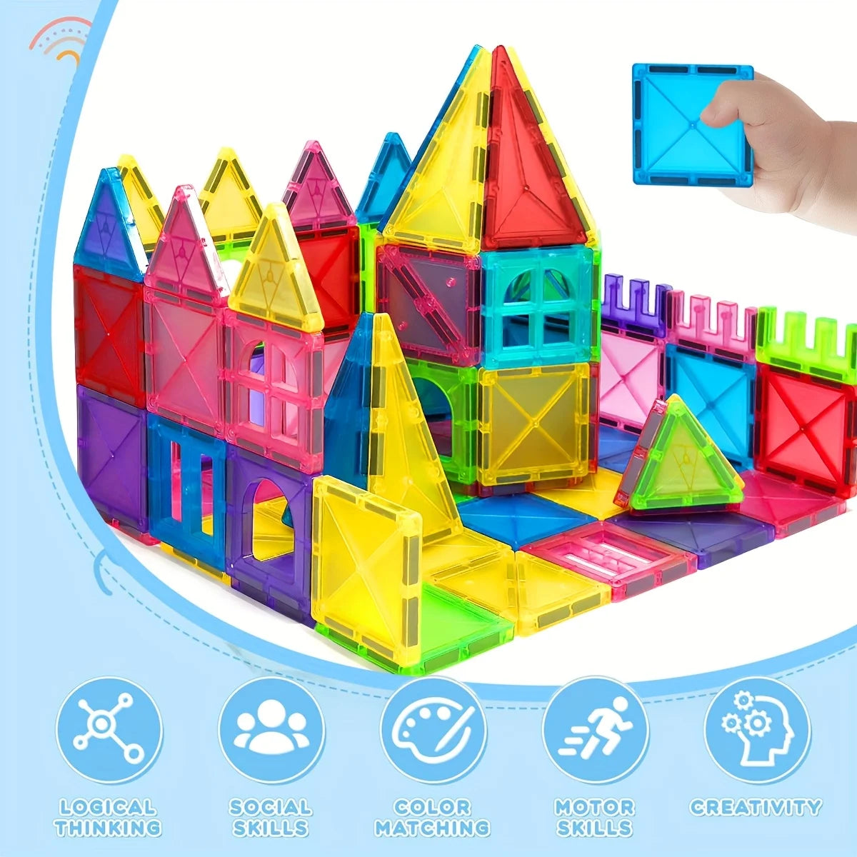 Magnetic Building Blocks for Creative 3D Play