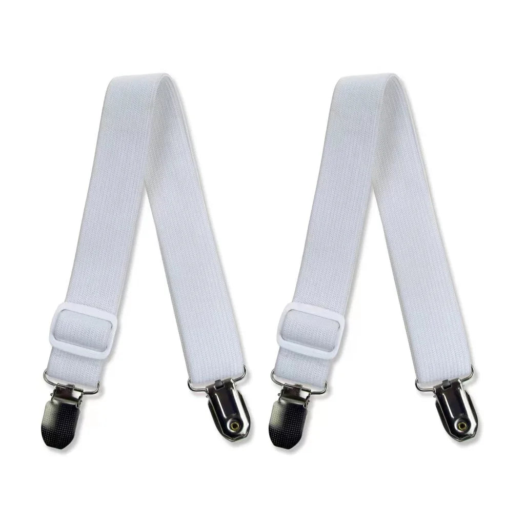 Adjustable Bed Sheet Holder Straps with Non-Slip Clips