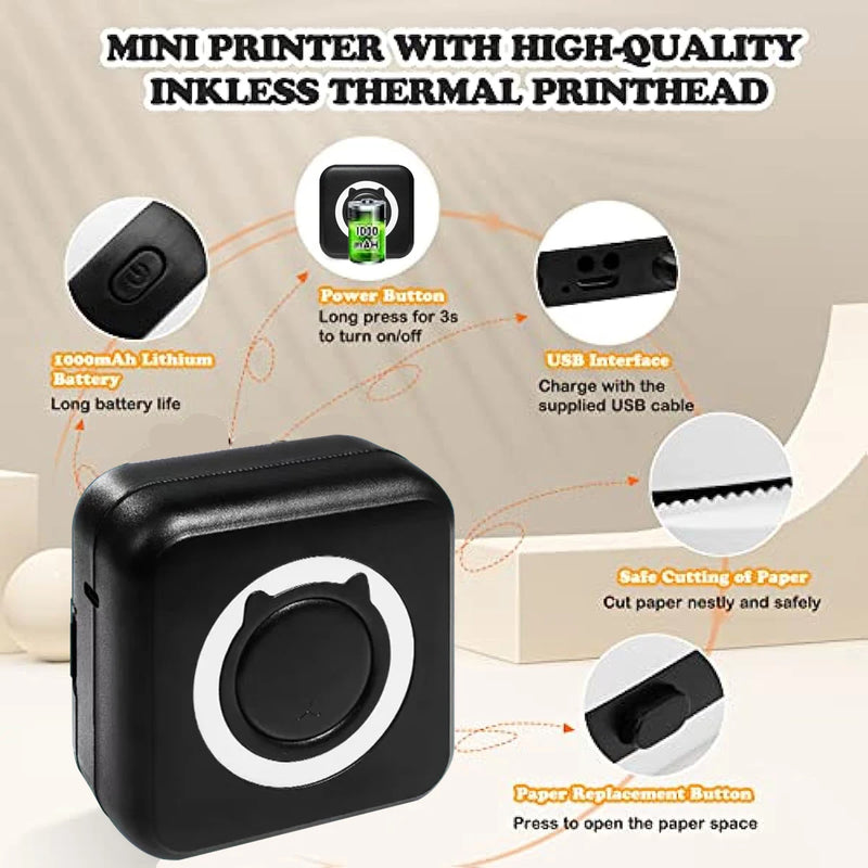 Pocket Thermal Printer with Bluetooth Connectivity