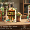 Book Nook DIY Wooden Miniature Kit with LED Lighting