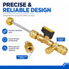 Dual-Size Refrigerant Valve Core Remover & Installer Kit with 10 Spare Cores