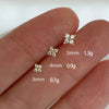 Minimalist Star Stud Earrings in 925 Sterling Silver