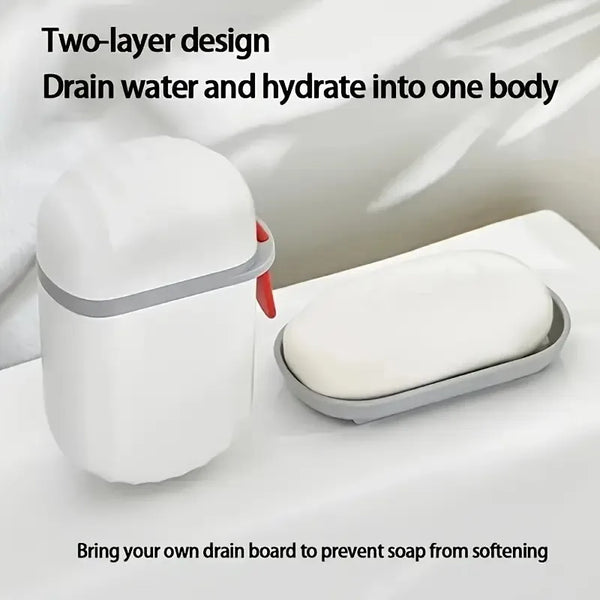 Leakproof Travel Soap Case with Drainage Tray
