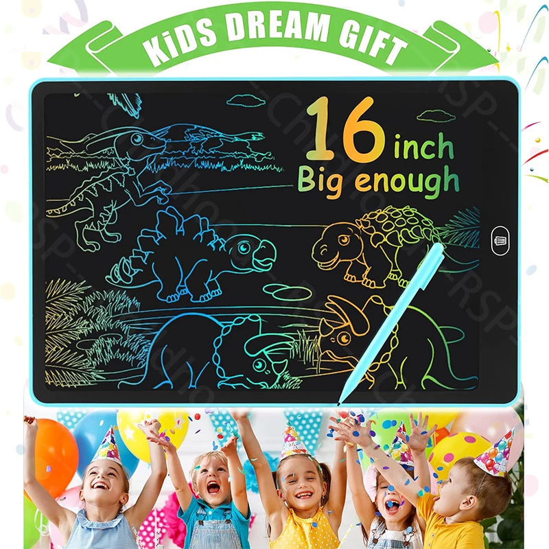 16-Inch Colorful LCD Drawing Tablet for Kids