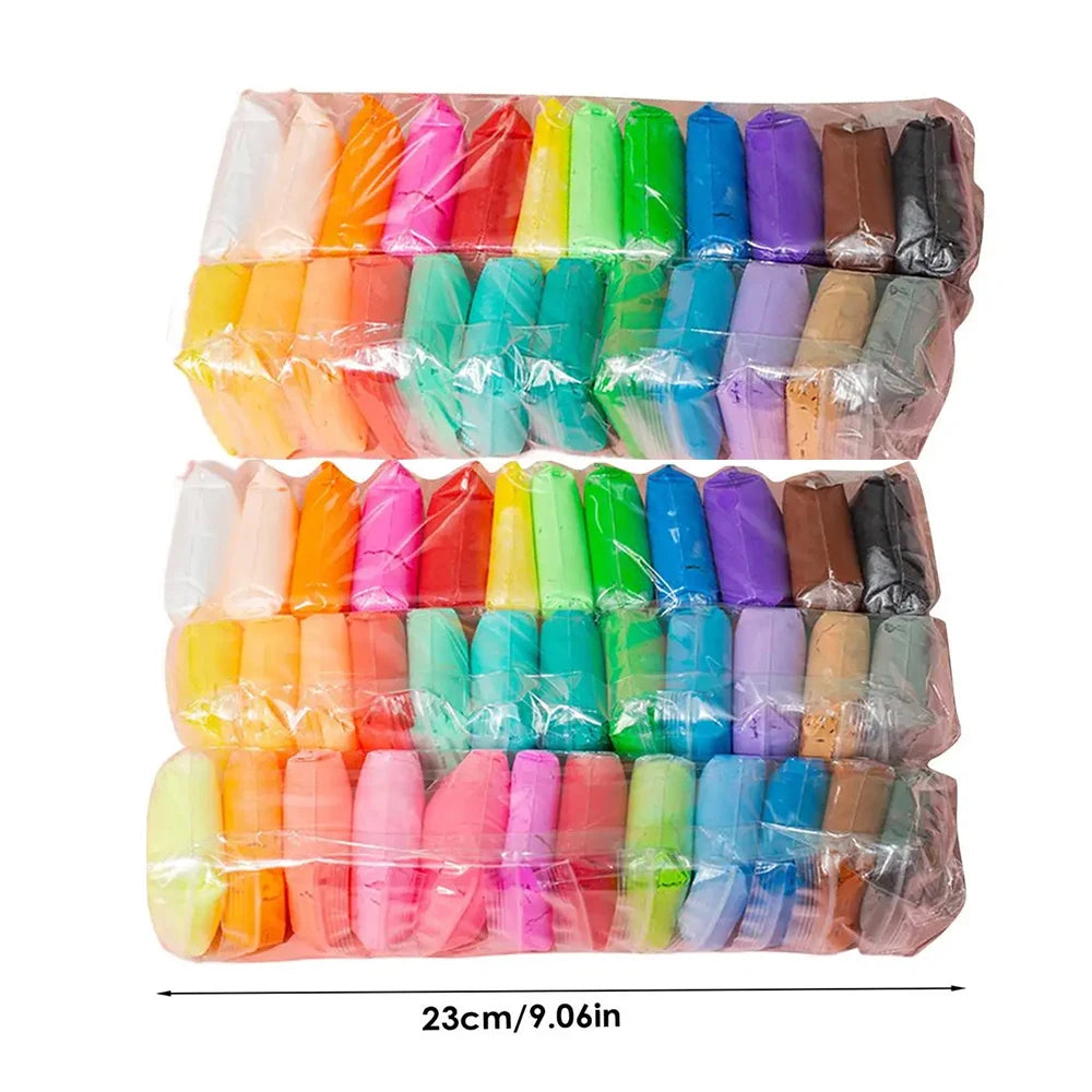 36-Color Air Dry Modeling Clay Kit with Sculpting Tools