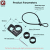 Secure 3-Digit Combination Helmet Lock with Anti-Cut Steel Cable