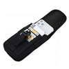 Black multilayer card slot phone pouch with belt loop for a Doogee phone