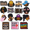 Embroidered Iron-On Patch – Stylish Black Queen Design