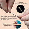 Easy-Threading Stainless Steel Sewing Needles Set (30-Pack)
