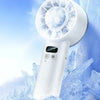 Portable High-Speed Rechargeable Handheld Fan with LED Display