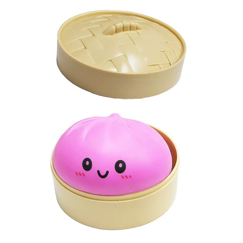 Jouet squishy coloré en forme de dumpling – fidget à presser