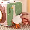 Montessori Cotton Pull-Along Sensory Tissue Box for Babies