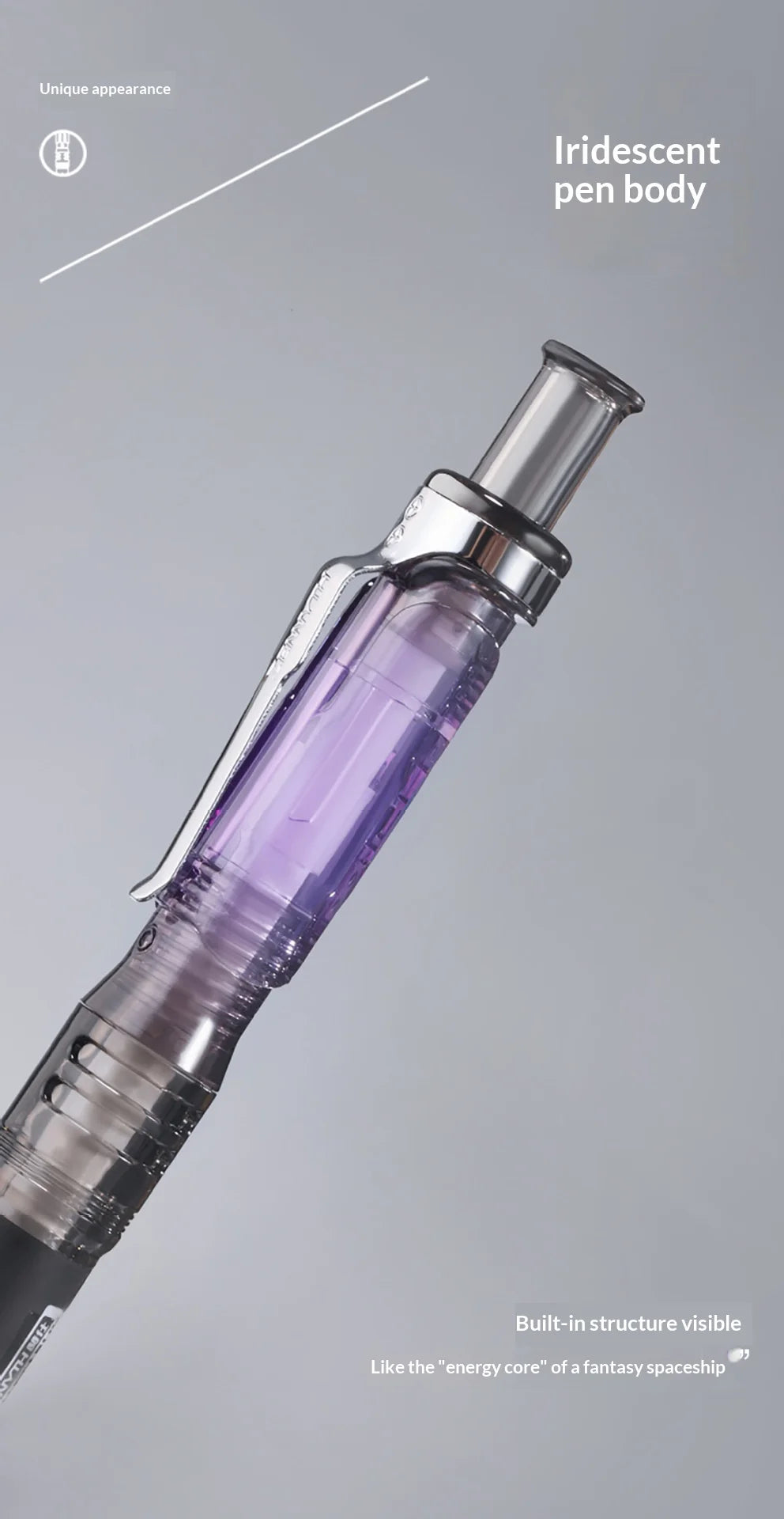Zennyth Phantom Night Series Gel Pen – Smooth 0.5mm Quick-Dry Ink with Anti-Slip Grip