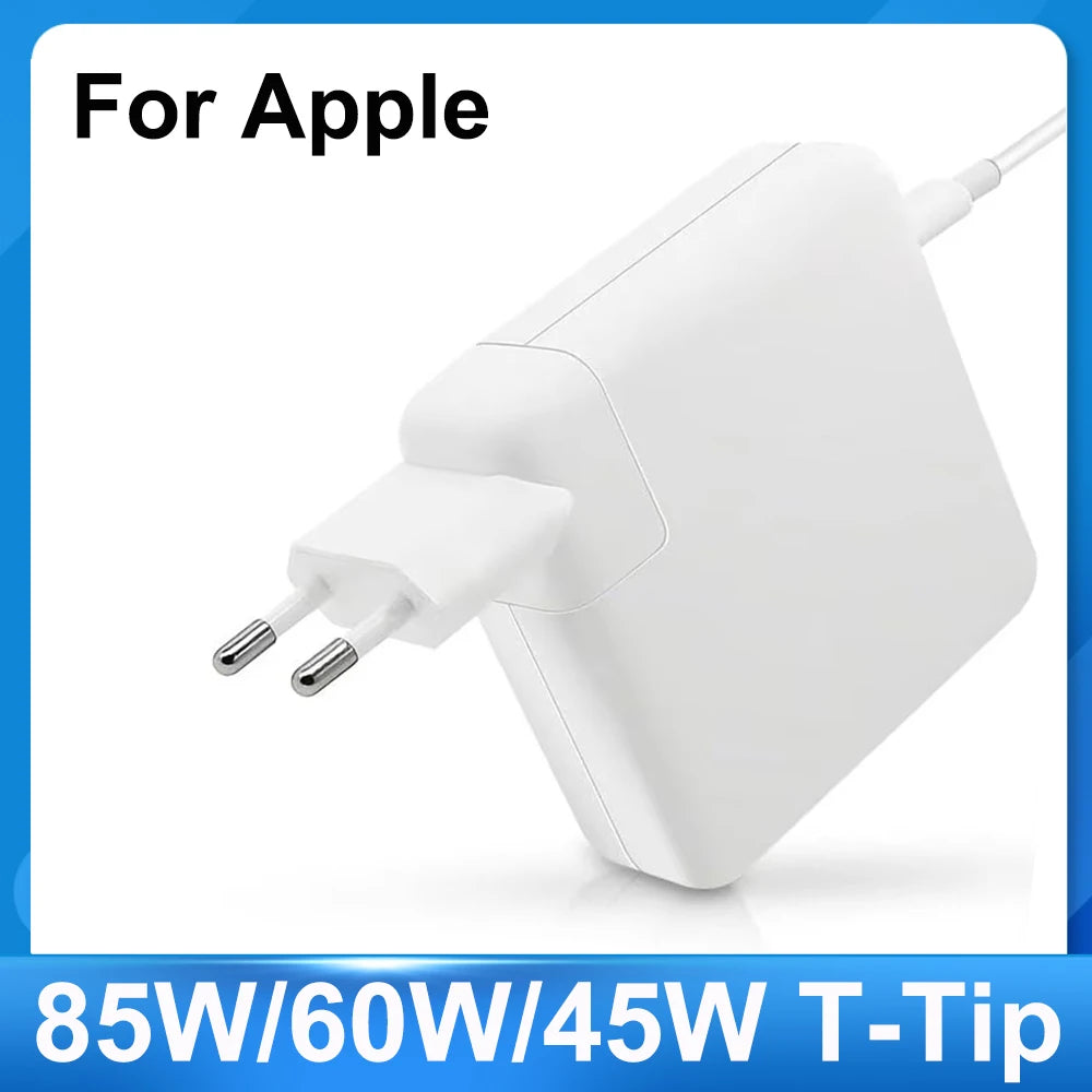 Replacement MacBook Power Adapter with T-Tip Connector (45W/60W/85W)