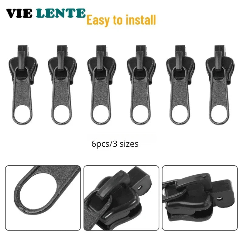 Kit de Reparación Universal para Cremalleras - 6 Piezas