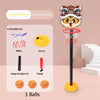 A cartoon-themed basketball hoop with a monkey face, including nets, chassis, pump, support pipes, and three balls.