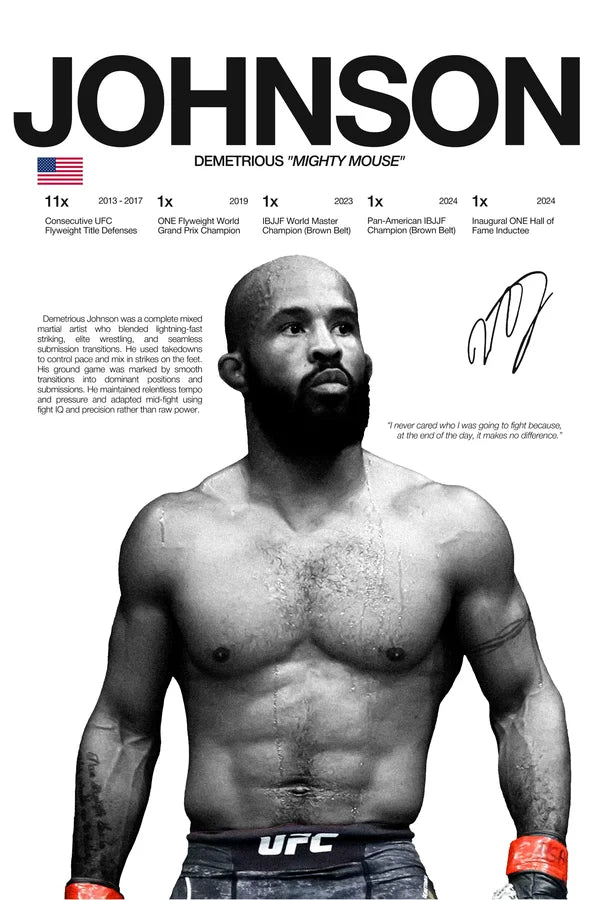 Martial Arts Legend Canvas Wall Art – Inspirational MMA Fighter Poster for Gym & Home