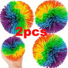 Vibrant Rainbow Sensory Fidget Balls