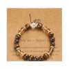 Zodiac Kristall-Armband mit Perlen