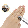 Ring Sizing Gauge with Magnifying Glass – Measure Finger Size at Home