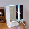 Tri-Fold LED Lighted Makeup Mirror with 3x/2x/1x Magnification