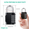 Resettable 4-Digit Combination Padlock