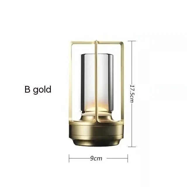 Lámpara de Mesa LED de Cristal de Aluminio