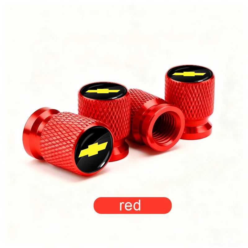Aluminum Tire Valve Caps for Chevrolet Trucks & SUVs