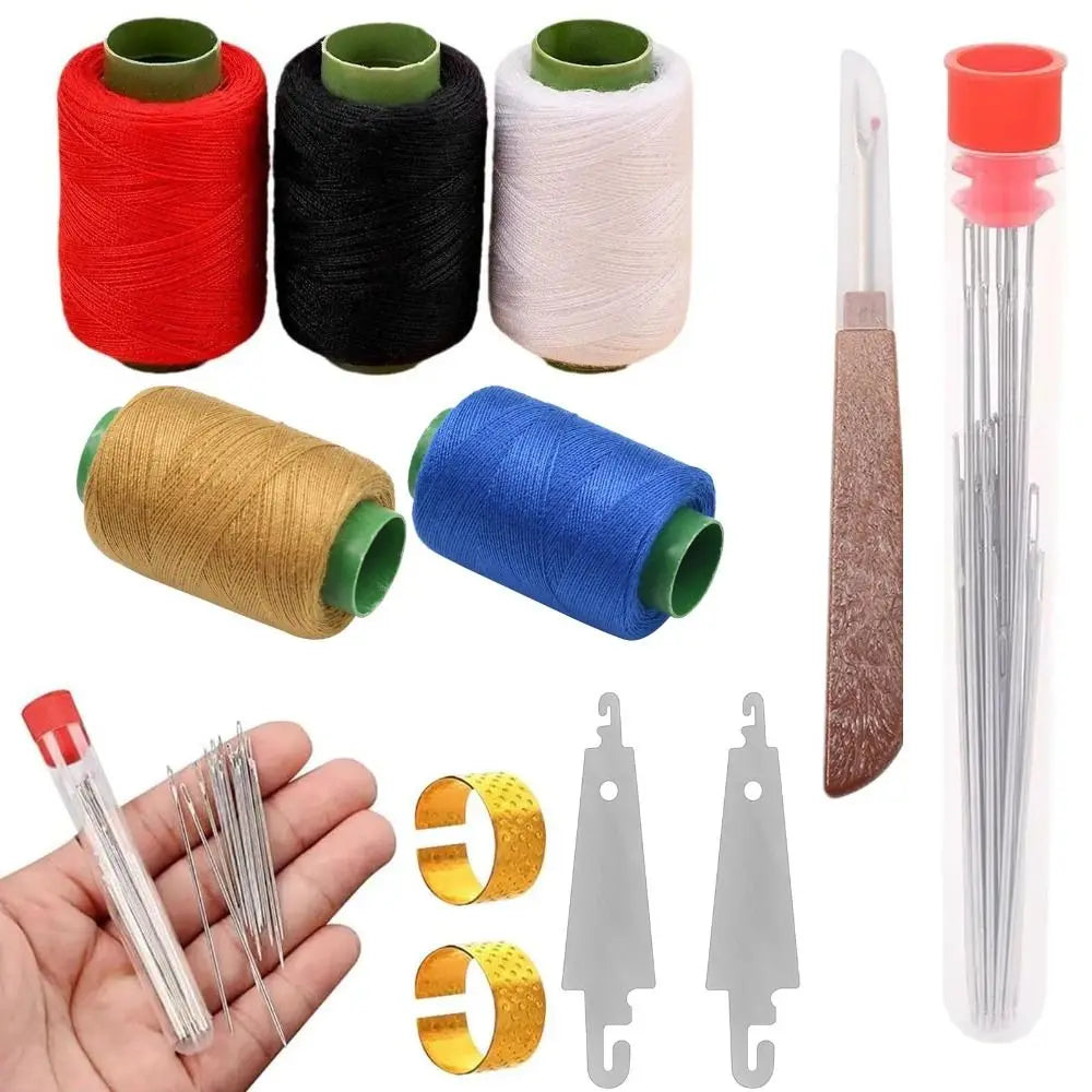 Stainless Steel Sewing Needle Set with Large Eye Design