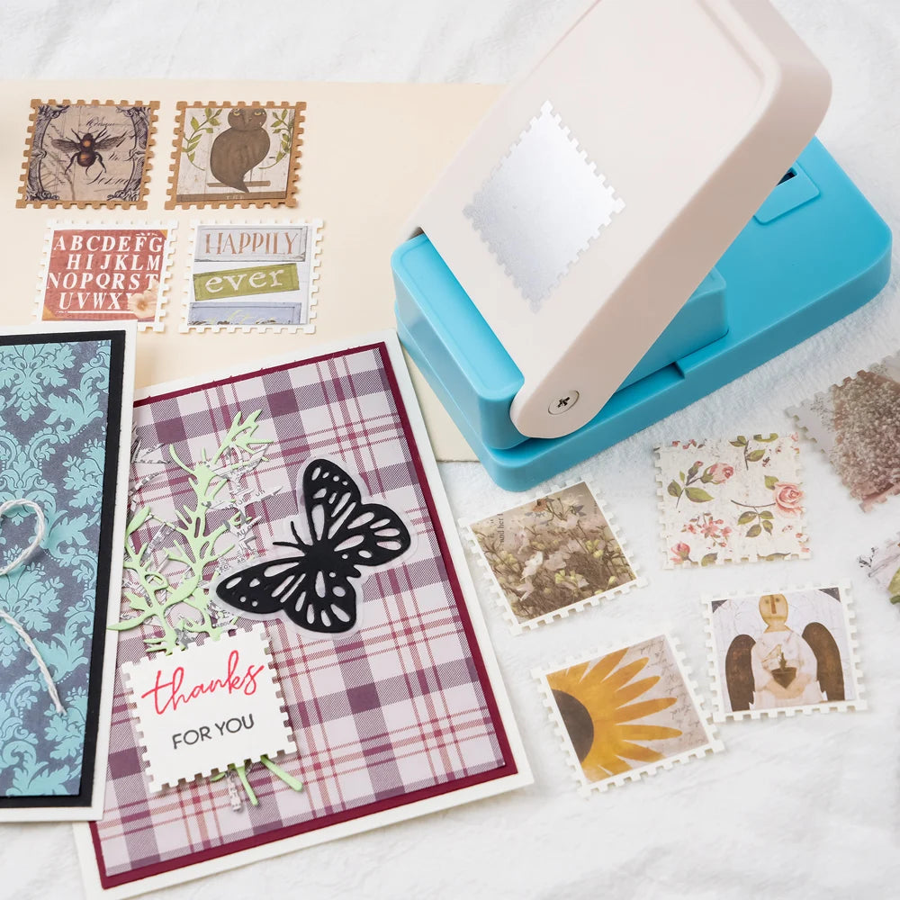 Rectangular & Square Postage Stamp Paper Punch