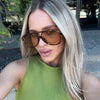 Gradient Lens Square Sunglasses