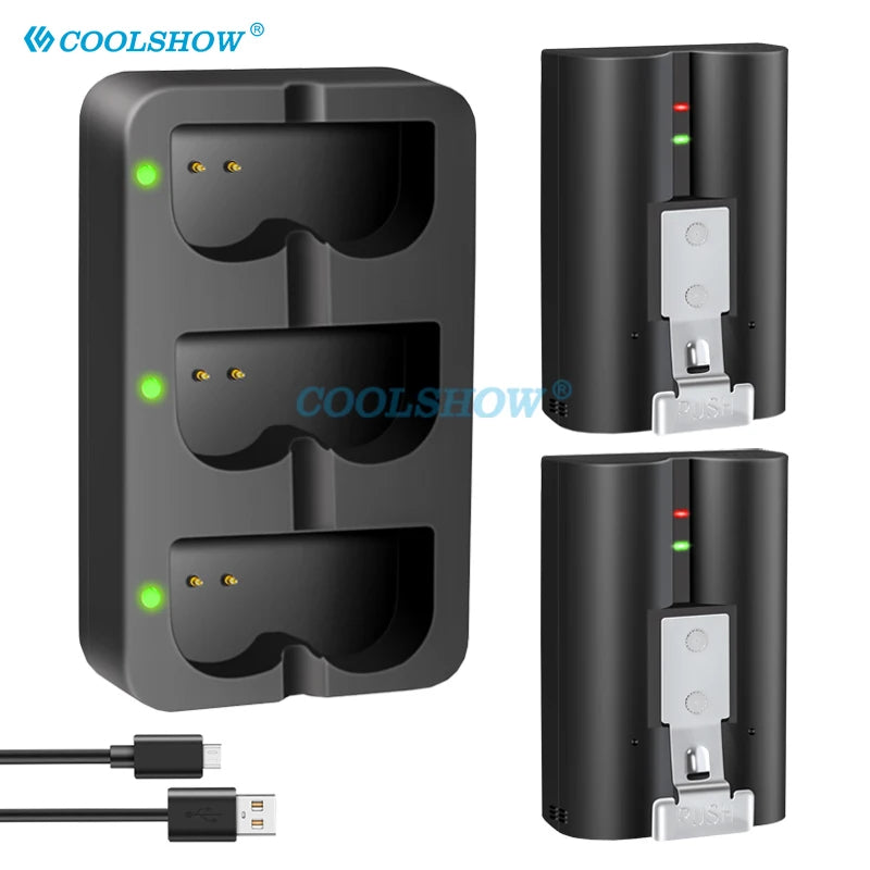 A black rechargeable battery for Ring video doorbells and cameras, shown in two different housing styles.