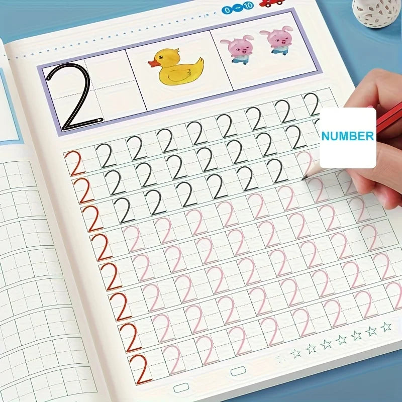 Alphabet- & Zahlen-Schreibheft für den Kindergarten
