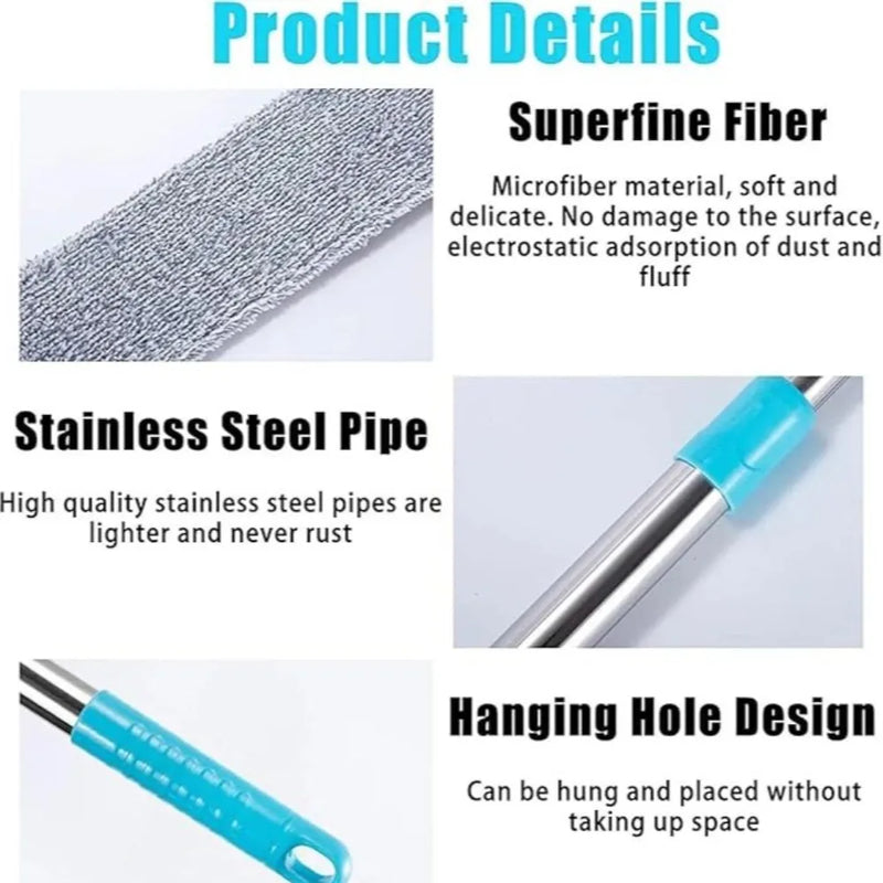 Telescopic Microfiber Duster with Bendable Head