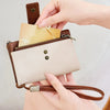 Vintage RFID-Blocking Triple-Fold Wallet with Double Zipper