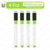Magnetic Dry-Erase Pens with Refillable Ink, 8 Colors