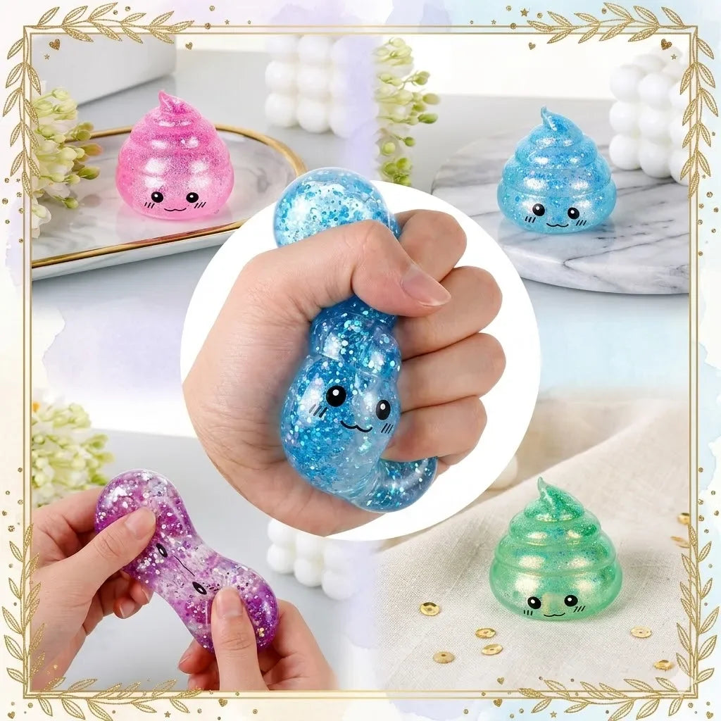 أدوات ضغط (Squishy) ومُهدئات للتوتر لامعة