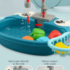Kids Electric Toy Dishwasher with Automatic Water Cycle