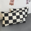 Black and White Plaid Duvet Cover Set with Pillowcases