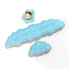 Cloud Wrist Rest Set with Floral Coaster and Non-Slip Base