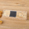 Vintage Wooden Rubber Stamp Set with Ink Pad