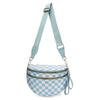 Women's Checkered Fanny Pack with Adjustable Crossbody Strap