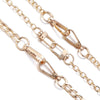 Gold-toned adjustable metal chain shoulder strap for bags