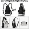 Convertible Women's Chest Bag with Earphone Hole