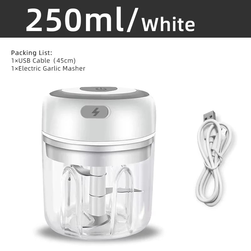 Portable USB Rechargeable Electric Food Chopper